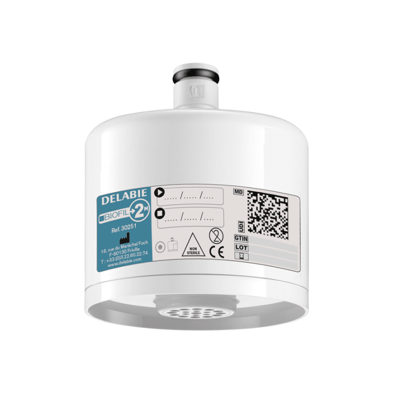 Filtre robinet non stérile BIOFIL - jet droit - 2 mois - DELABIE - 30251