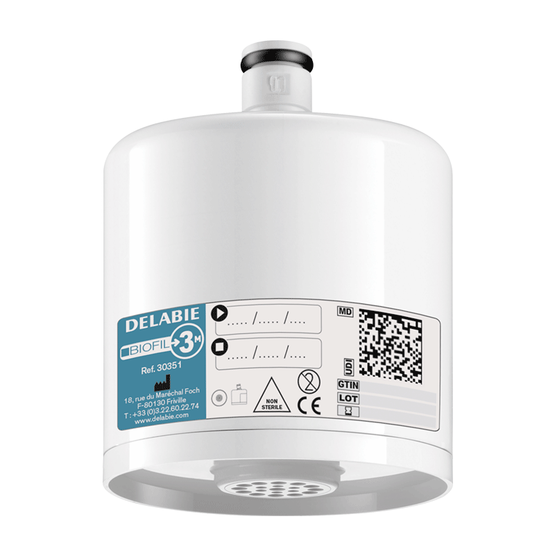 Filtre robinet non stérile BIOFIL - jet droit - 3 mois - DELABIE - 30351