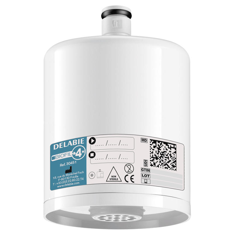 Filtre robinet non stérile BIOFIL - jet droit - 4 mois - DELABIE - 30451