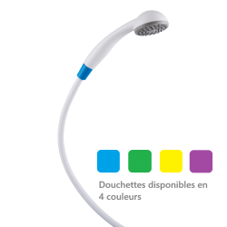 Ensemble de douche jetable - 4 couleurs - 0.85 m - 25 pièces - DELABIE
