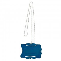 Porte-carte détectable simple face - chainette de sécurité - 25 pièces