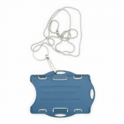 Porte-carte détectable - double face - chaînette de sécurité - 10 pièces - 9 couleurs