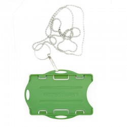 Porte-carte détectable - double face - chaînette de sécurité - 10 pièces - 9 couleurs