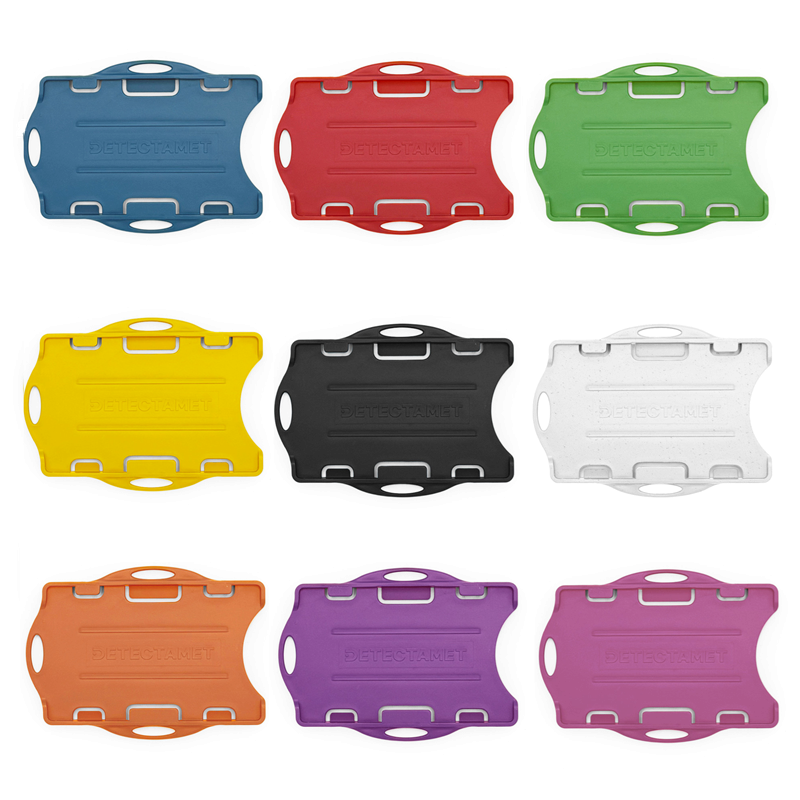 Porte-carte détectable - double face - 10 pièces - 9 couleurs