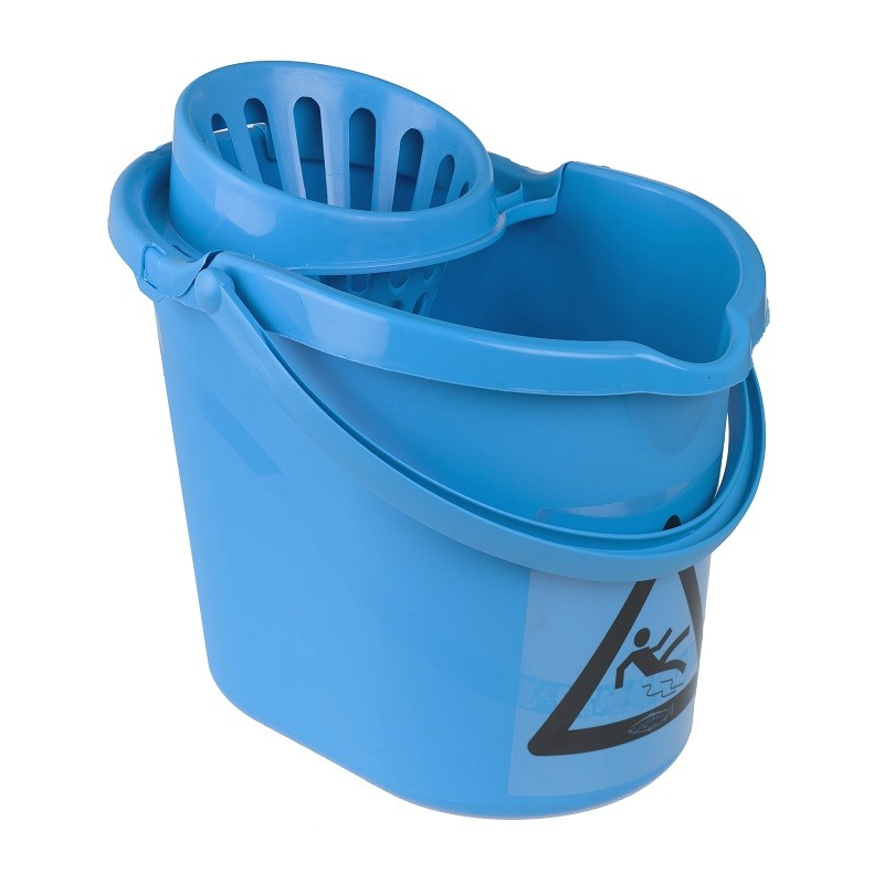 Seau essoreur pour balai à franges - 12 litres - 6 couleurs - MBK7