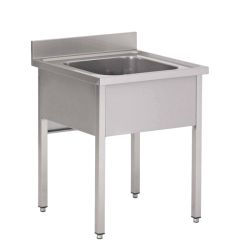 Plonge inox | Plonge inox 1 bac - Prof. 600 ou 700 - Larg. de 500 à 800 Haut. 850 mm