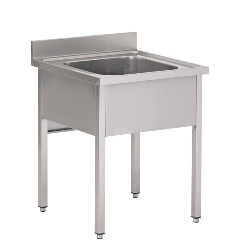 Plonge inox | Plonge inox 1 bac - Prof. 600 ou 700 - Larg. de 500 à 800 Haut. 850 mm