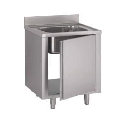 Plonge inox | Meuble plonge inox 1 bac Profondeur 600 ou 700 largeur 800 mm