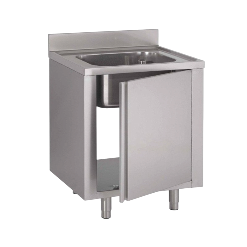 Plonge inox | Meuble plonge inox 1 bac Prof. 600 ou 700 - Larg. 800 Haut. 850 mm