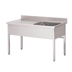Plonge inox | Plonge inox 1 bac profondeur 600 ou 700 largeur de 1000 à 1400