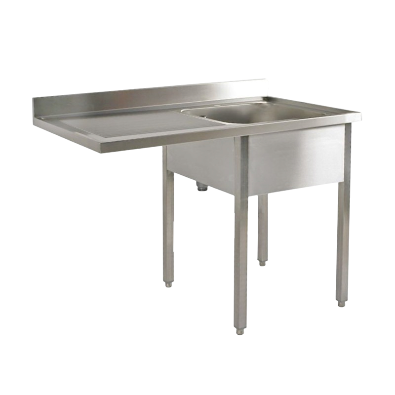 Plonge inox | Plonge inox lave vaisselle 1 bac 1 égouttoir Prof. 600 ou 700 larg. 1200 à 1400 Haut. 850 mm