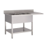 Plonge inox lave vaisselle 2 bac égouttoir étagère Prof. 600 ou 700 larg. 1600 à 2000 Haut. 850 mm : Dimensions bacs (LxPxH):500x400x250 mm, Dimensions plonges (LxPxH):1800x600x850 mm