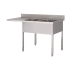 Plonge inox lave vaisselle 2 bacs égouttoir Prof. 600 ou 700 larg. 1600 à 2000 Haut. 850 mm : Dimensions bacs (LxPxH):500x400x250 mm, Dimensions plonges (LxPxH):1800x600x850 mm