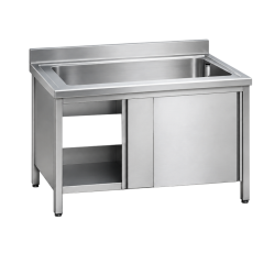 Plonge inox | Meuble Plonge inox 1 grand bac Prof. 600 ou 700 larg. 1000 à 1600 Haut. 850 mm