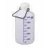 Bouteille Bonbonne de stockage PEHD Burkle de 5 à 60 litres : Contenance:5 L, Diamètre récipient:167 mm, Hauteur sans bouchon:330 mm, Modèle:Sans filletage robinet, Poignées de transport:1