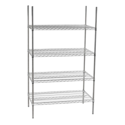 Rayonnage inox | Rayonnage en inox pour salle blanche - étagères en fil