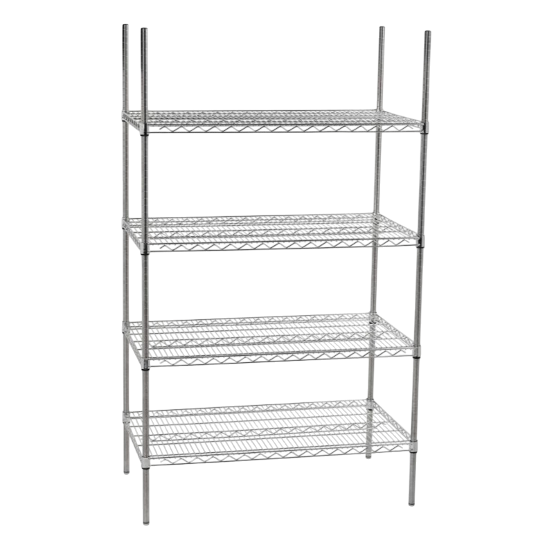 Rayonnage inox | Rayonnage en inox pour salle blanche - étagères en fil