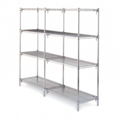 Rayonnage inox | Rayonnage en inox pour salle blanche - étagères en fil