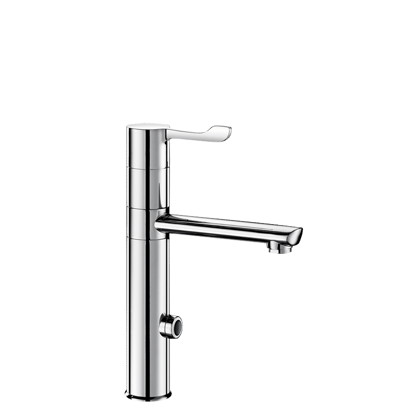 Robinet mitigeur DELABIE | Mitigeur de lavabo automatique TEMPOMATIC MIX - pile 6v - DELABIE - 20464T1