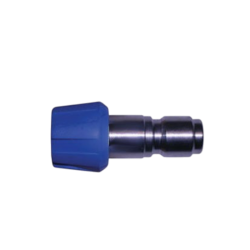 Buse rinçage inox 25° - 30 litres/minute - adaptateur rapide - protection bleue