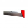 Couteau pointu détectable 2 dimensions | 5 couleurs : Couleurs manches:Rouge, Dimensions lames:7,5 cm, Lames :Lame dentelées
