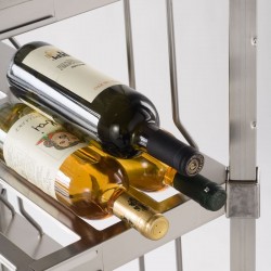 Rayonnage inox pour bouteilles de vin