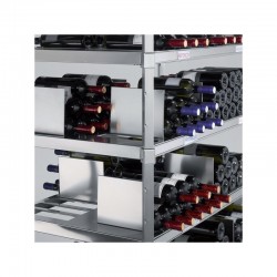 Rayonnage inox pour bouteilles de vin