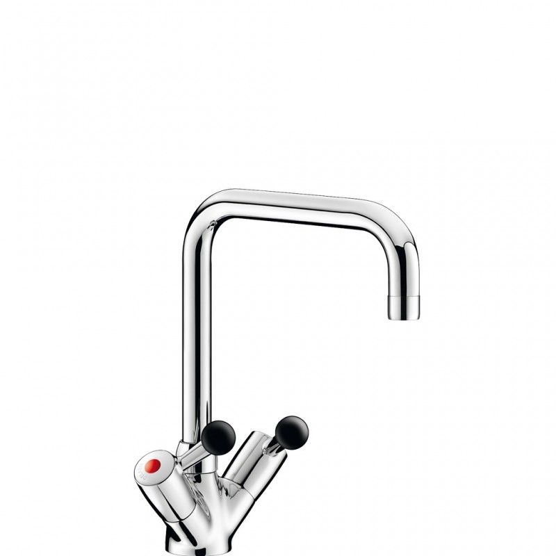 Delabie Robinetterie  | Mélangeur monotrou sur plage 45 litres / minute DELABIE 5640T2 | DEL-5640T2