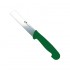 Couteau à légumes détectable  lame inox standard ou festonnée 5 couleurs BST Detectable : Couleurs manches:Vert, Dimensions lames:15 cm, Lames :Lame standard