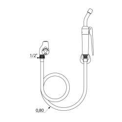 Lave-bassin gâchette inversée Delabie