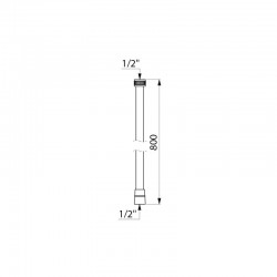 Accessoires robinetterie  | Flexible blanc armé qualité alimentaire DELABIE 434080 DELABIE 434125 | DEL-434080_1