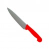 Couteau détectable de cuisine 5 dimensions | 5 couleurs : Couleurs manches:Rouge, Dimensions lames:15 cm, Lames :Lame standard