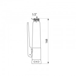 Poignée de douchette de prélavage M1/2" Delabie