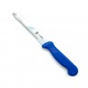 Couteau à légumes détectable 2 types de lames à manche bleu : Dimensions lames:10 cm, Lames :Lame dentelées