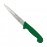 Couteau à filet détectable 5 couleurs : Couleurs manches:Vert, Dimensions lames:16,5, Lames :Lame large
