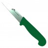 Couteau à émincer détectable 5 couleurs : Couleurs manches:Vert, Dimensions lames:9 cm, Lames :Lame droite