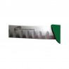 Couteau à émincer détectable 5 couleurs : Couleurs manches:Vert, Dimensions lames:9 cm, Lames :Lame droite festonnée