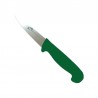 Couteau à émincer détectable 2 dimensions | 5 couleurs : Couleurs manches:Vert, Dimensions lames:9 cm, Lames :Lame pointue