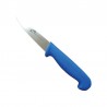 Couteau à émincer détectable 2 dimensions | 5 couleurs : Couleurs manches:Bleu, Dimensions lames:9 cm, Lames :Lame pointue