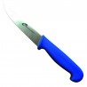 Couteau à émincer détectable 2 dimensions | 5 couleurs : Couleurs manches:Bleu, Dimensions lames:10 cm, Lames :Lame standard
