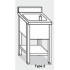 Plonge inox 1 bac avec étagère Profondeur 600 ou 700 largeur de 500 à 800 mm : Dimensions bacs (LxPxH):400x400x250 mm, Dimensions plonges (LxPxH):500x600x850 mm