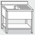 Plonge inox 1 bac avec étagère Profondeur 600 ou 700 largeur de 1000 à 1400 : Dimensions bacs (L x P x H): 500 x 400 x 250, Dimensions plonges (LxPxH):1000 x 600 x 850