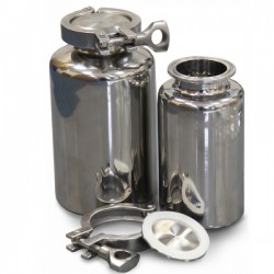 Bouteille Inox 316L avec fermeture clamps 2"