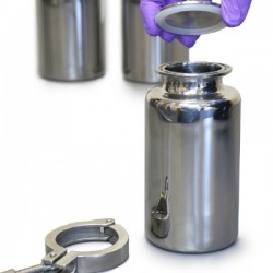 Bouteille Inox 316L avec fermeture clamps 2"