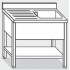 Plonge inox 1 bac avec étagère Profondeur 600 ou 700 largeur de 1000 à 1400 : Dimensions bacs (L x P x H): 500 x 400 x 250, Dimensions plonges (LxPxH):1000 x 600 x 850