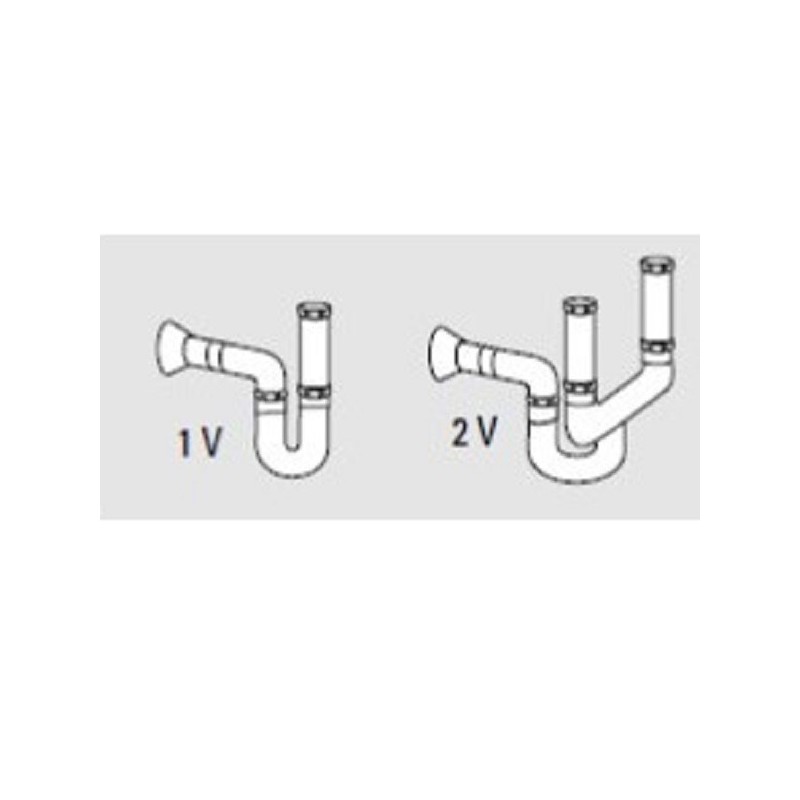 Plonge inox | Siphon PVC pour plonge | A-91000.00 Plonge inox | Siphon PVC pour plonge | A-91000.00
