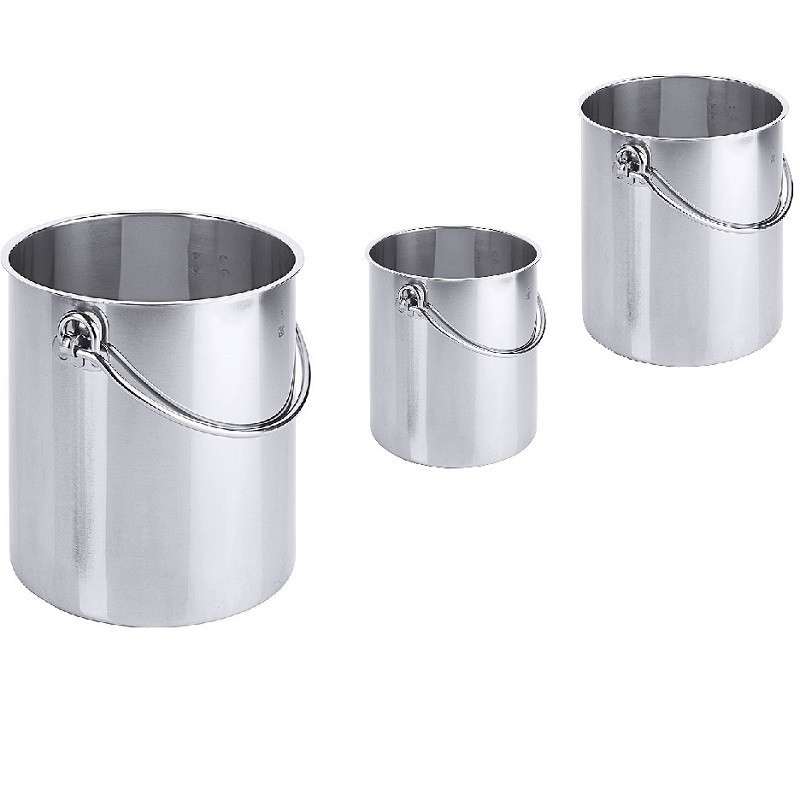Fût inox et conteneur inox | Fût inox 304 sans couvercle de 1 à 15 litres | AMS-A424-1_1