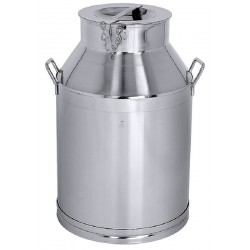 Bidon de lait pour transport en acier inox de 25 à 50 litres