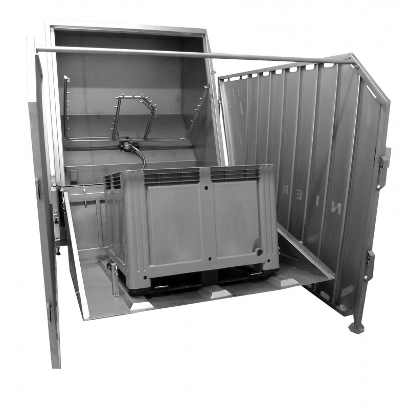 Tunnel de lavage | Cabine de lavage pour caisse palette CLK-800 NIEROS | CLK-800
