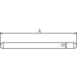 Socle statif et Tige | Tige inox sans filetage pour socle statif de 500 à 1500 mm Bochem | BOC-5120